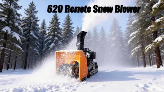 Quick and Efficient Snow Blower with Easy Maintenance Access